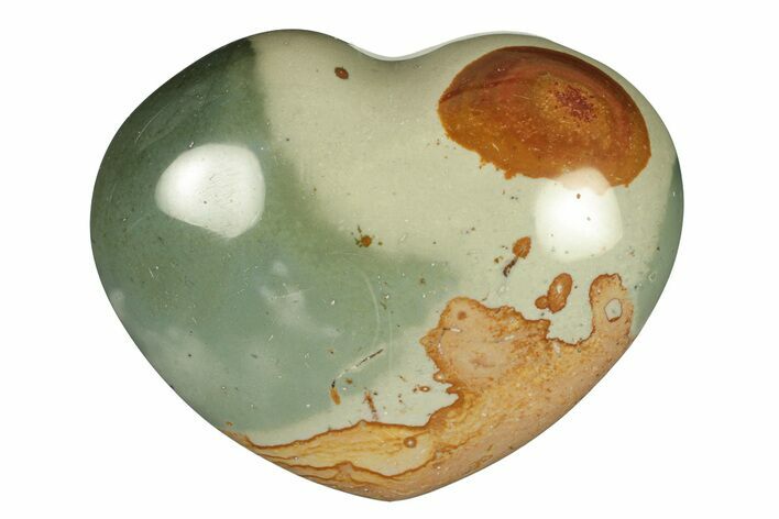 Wide, Polychrome Jasper Heart - Madagascar #278020